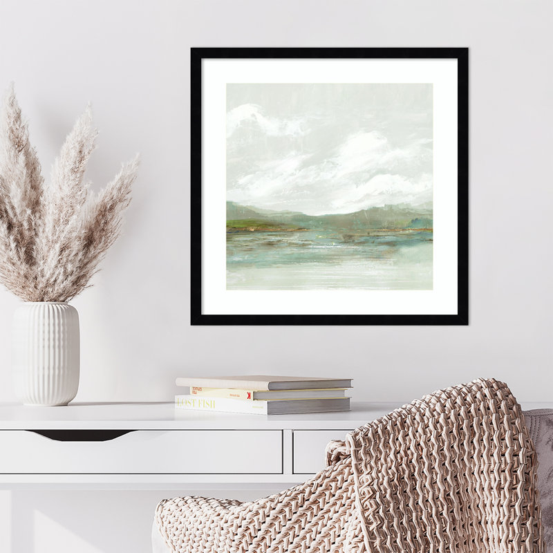 «Crystal Shallows» par PI Studio, reproduction d'art encadrée en bois, H 21 po x l 21 po