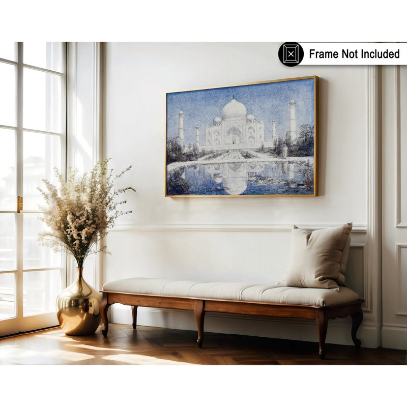 Taj Mahal au clair de lune, Sans cadre, Affiche, H 12 po x l 16 po