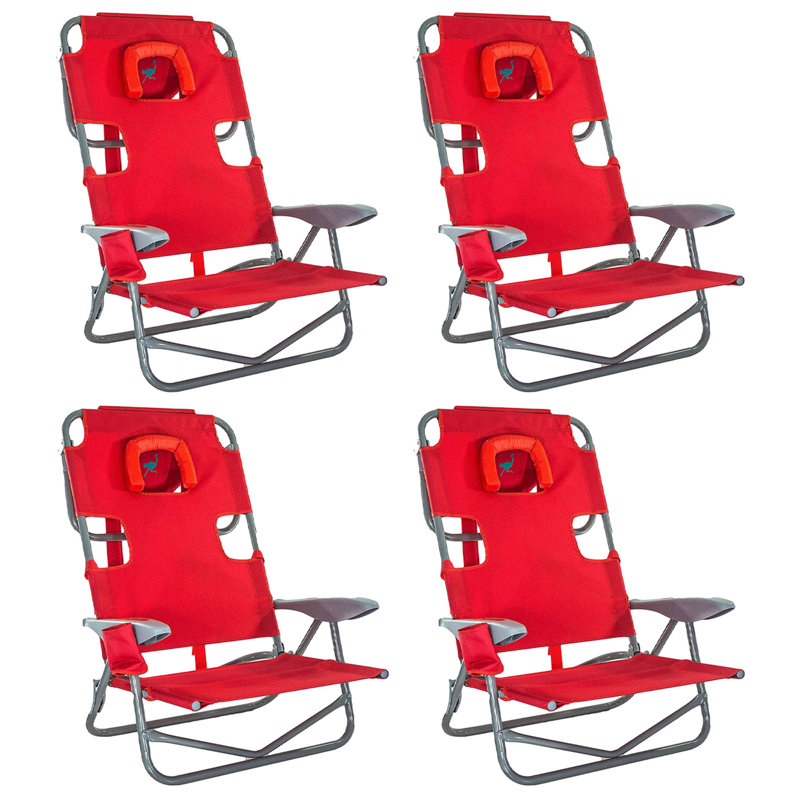Chaise de camping pliante, Rouge