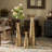 Brushed Paint Unique Straight Vase Design Metal Decorative Floor Vase, Flower Holder-73201318-124509326