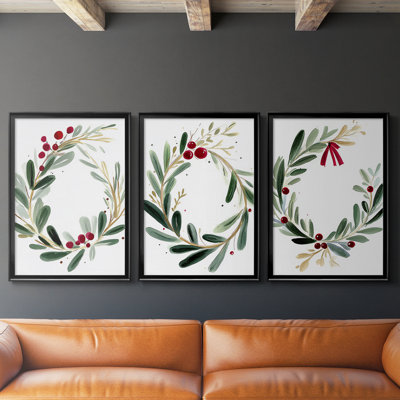 Christmas Holiday CC CCXII - Toile tendue avec châssis sur mesure - 3 pièces