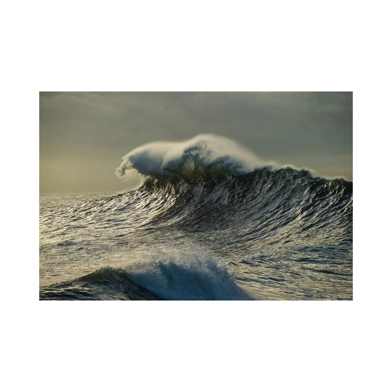 Waves in the Pacific Ocean at Dusk, San Pedro, Los Angeles, California, USA III 1 Piece Wrapped Canvas Wall Art