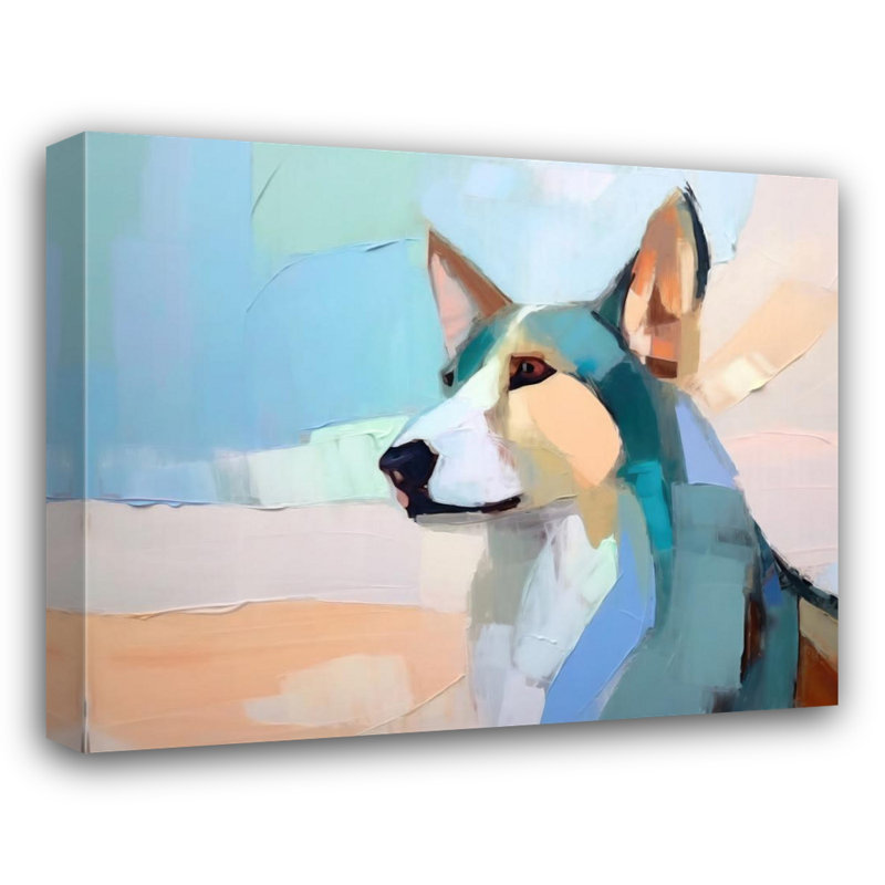 «Dog 1» sur toile, H 15 po x l 18 po