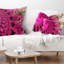 Kaléidoscope en spirale rose - coussin imprimé abstrait