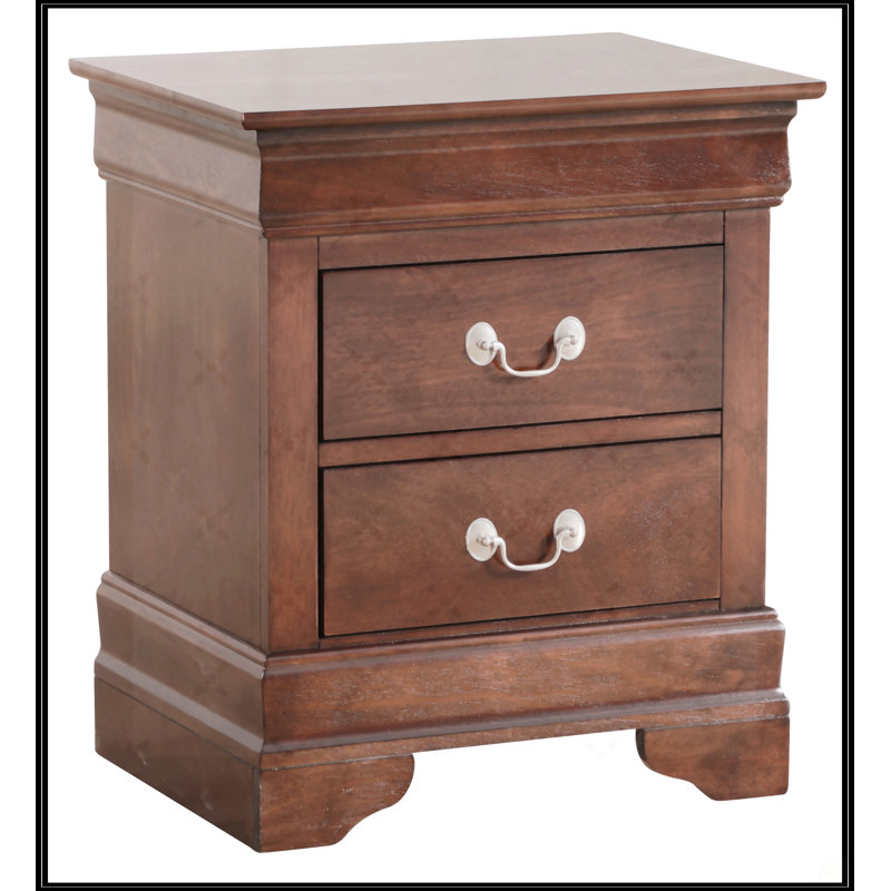Table de chevet Louisphillipe, Brun