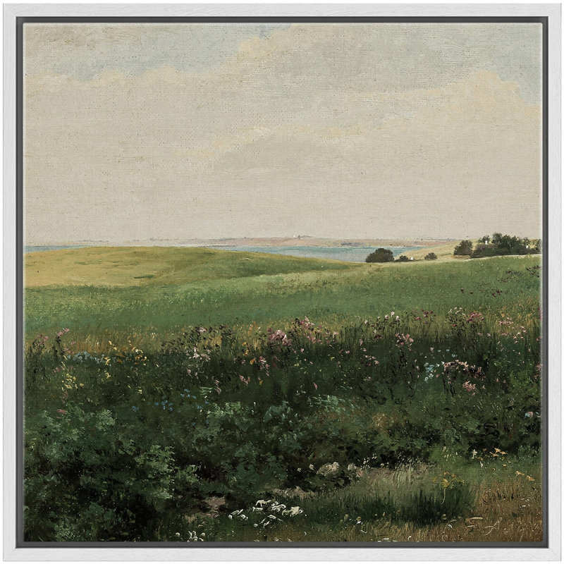 «Summer Meadow With Wildflowers», reproduction d'art sur toile, Toile blanche, H 24 po x l 24 po