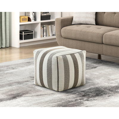 Repose-pieds carré antidérapant en tissu, support de 300 lb, profondeur du colis de 17 po