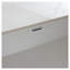 Comptoir de meuble-lavabo en pierre frittée 37 "avec lavabo encastré rectangulaire - comptoir en marbre blanc de Carrare, dosseret 4" et trous de robinet pré-percés
