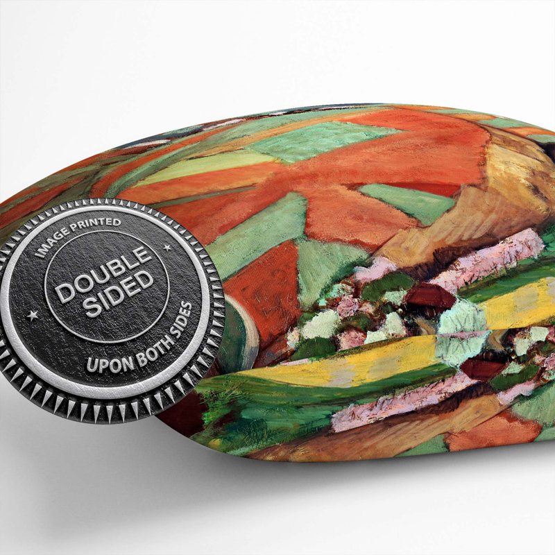 Cultivated Hills Square Throw Cushion, 55cm H x 55cm W x 20cm D