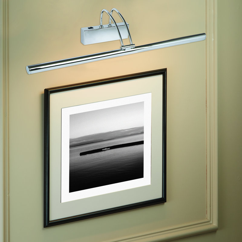 1 -Light Hardwired LED Wall Mounted Picture Light, Chrome