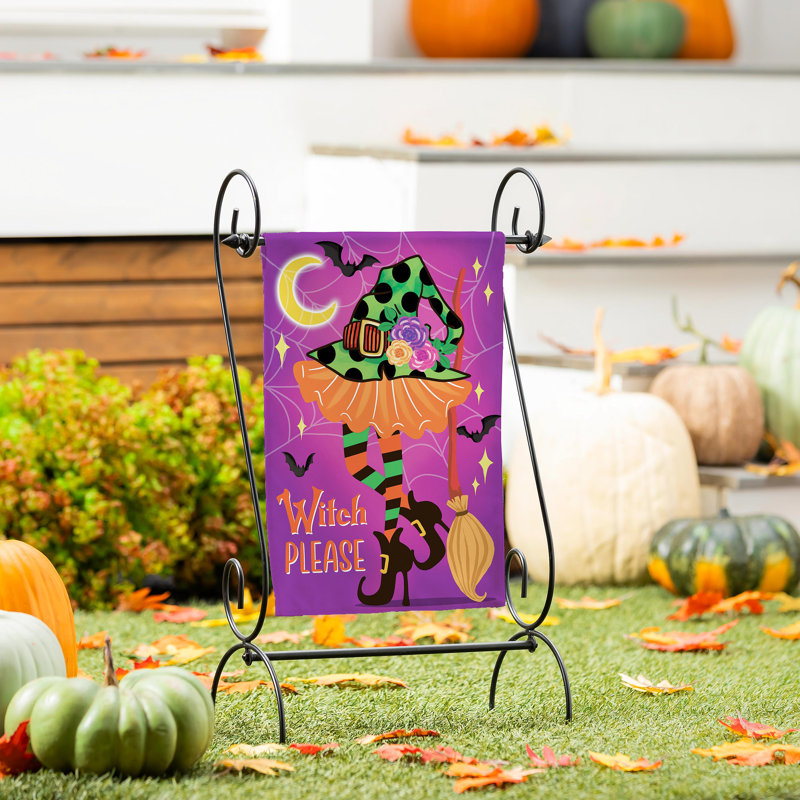 Drapeau de jardin «Witchy Veuillez suède»