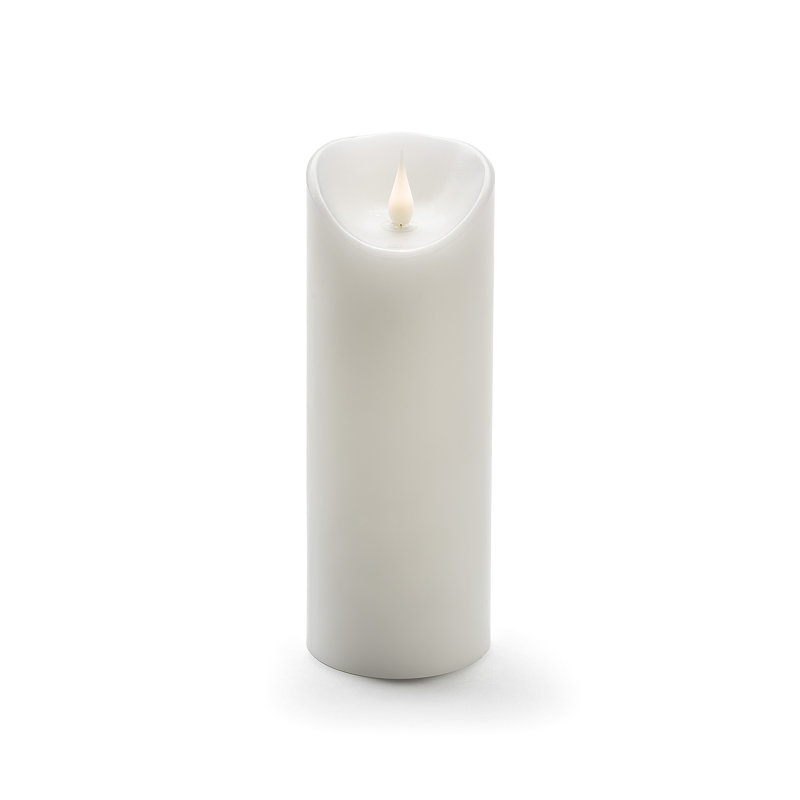 3D Flame Real Wax Battery Candle, 20.5cm H x 7.5cm W x 7.5cm D