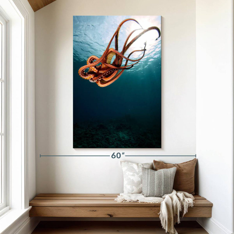 Brampt Diving Octopus, 51" H x 34" W