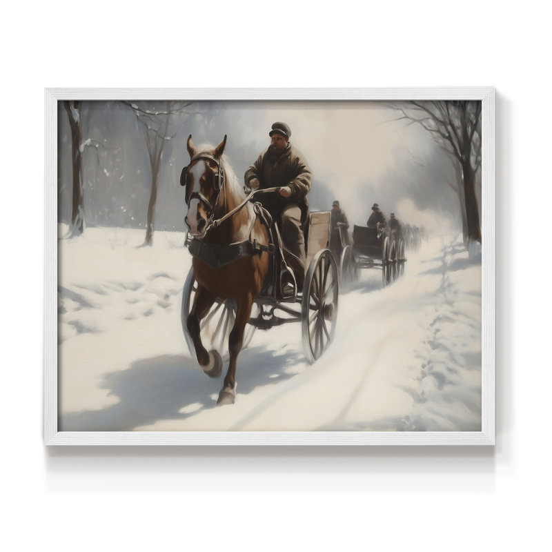 Chirstmas Art-MIV - Reproduction encadrée - Restickable, H 11 po x l 14 po, Blanc
