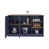 Bleu / Brun