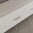 78.7"L Modern High Gloss TV Stand – Slatted Drawer Fronts, Stainless Steel Legs & Handles – White-404398560