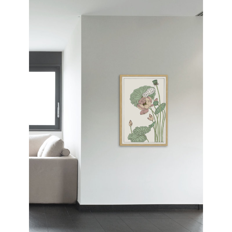 Botanical Gloriosa Lotus II - Single Picture Frame Print, 46cm H x 30cm W x 4cm D