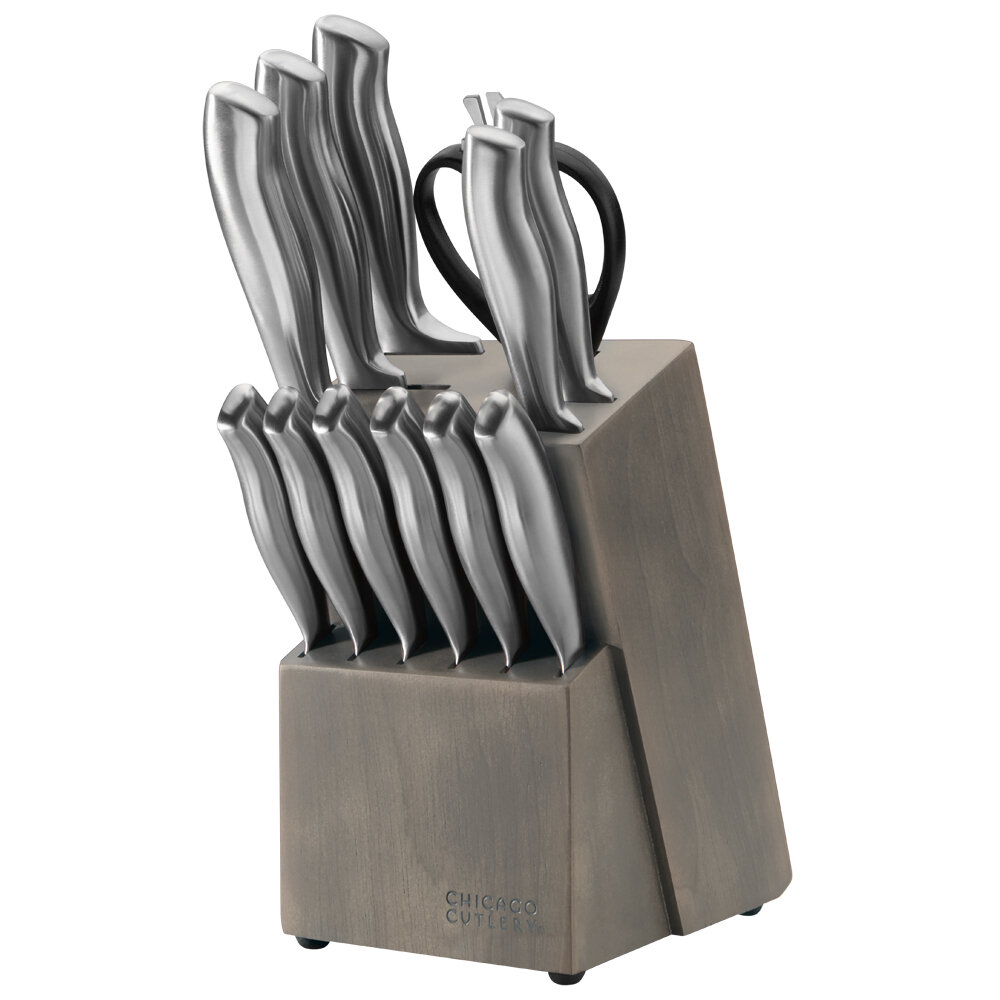 Chicago Cutlery Armitage Kitchen Knife Set Black - Blade HQ