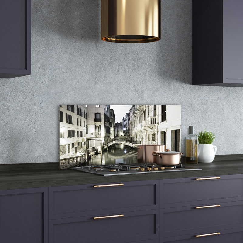 Adreina Beige - Venice Italy - No Frame Print on Glass
