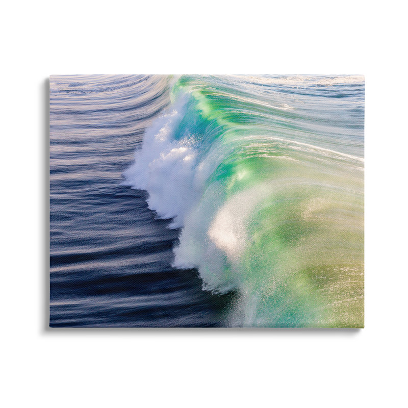 «Rolling Sea Waves Deep Ocean Water», art mural sur toile par Jeff Poe, H 16 po x l 20 po x P 1,5 po