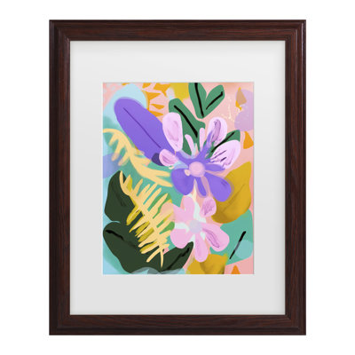 Bolog Treechild Spring Flowers Matted Framed Art