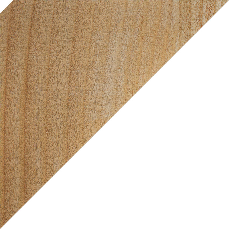 Attelle de genou traditionnelle, Douglas (sciage brut), H 6 po x l 4 po x P 6 po