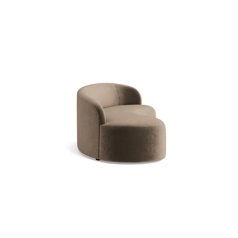Sofia Right Arm Sofa, Performance Velvet - Otter
