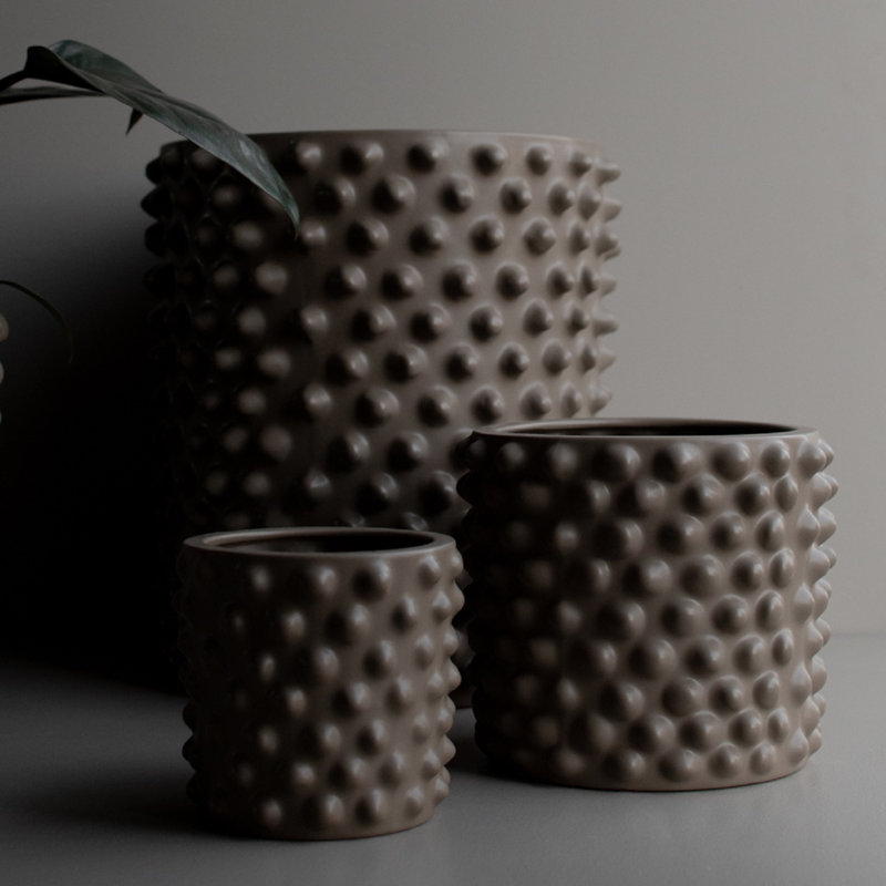 Ceramic Table Vase, 7.09" H x 8.27" W x 8.27" D
