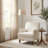 Modern Upholstered Turned Legs Armchair-987647515