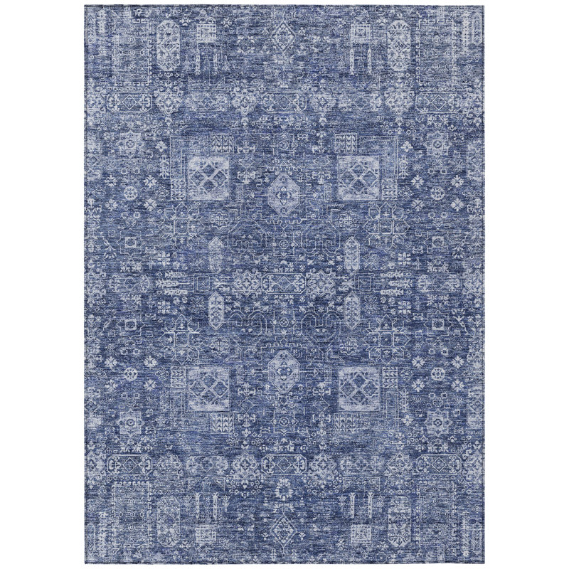 Ivalda Floral Indoor / Outdoor Rug, Rectangle 5' x 7'6"
