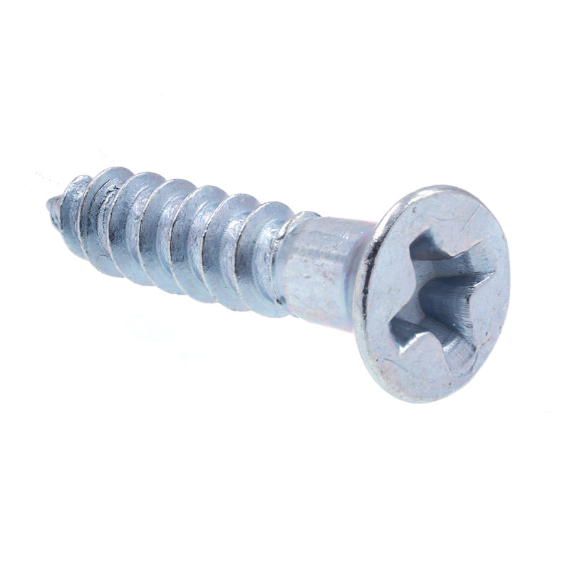 Vis à bois, tête plate, embout cruciforme, acier galvanisé no 2 x 1/2 po (paquet de 50), H 4,1 po x l 2,9 po x P 0,3 po