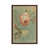 Toile avec cadre en bois brun classique