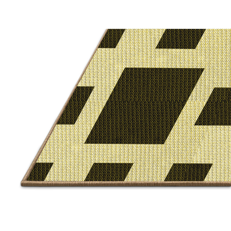 Performance Wool Geometric Indoor Rug, Rectangle 7' x 9'