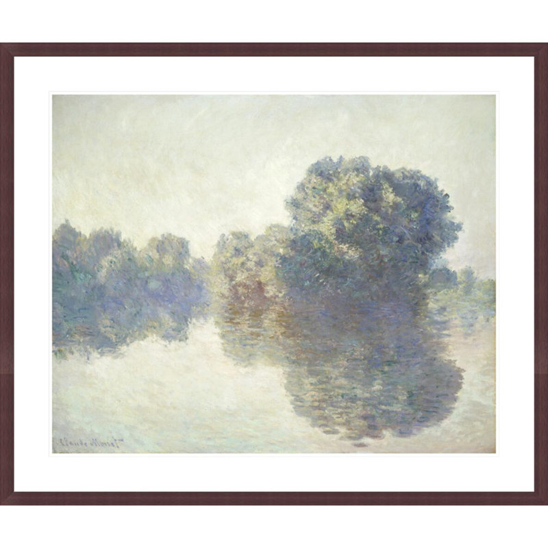 «La seine à Giverny» par Claude Monet, impression giclée encadrée, H 33,5 po x l 39,64 po