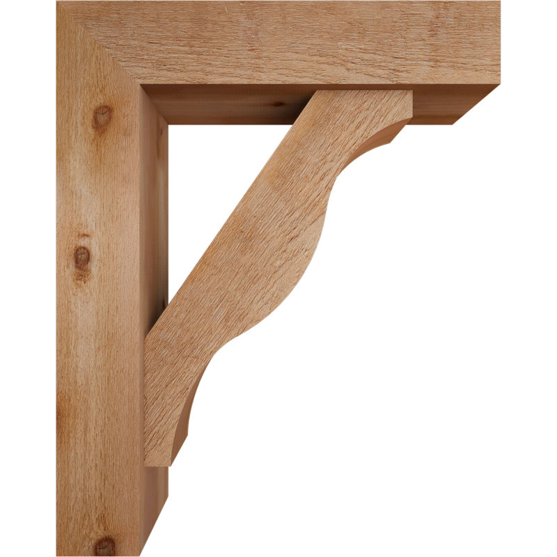 Support Funston Block avec support décalé, 40 x 32, Cèdre rouge occidental de l 8 po (scié brut)