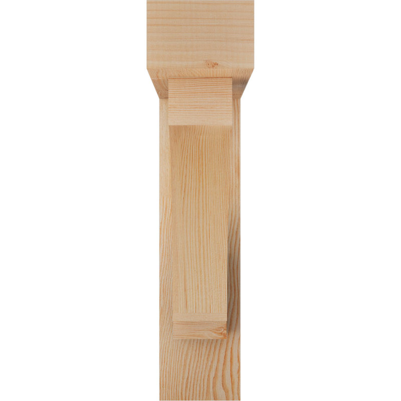 Support lisse bloc 5 1/2 po x P 24 po x H 24 po avec support décalé, sapin Douglas, 24 x 24