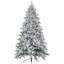  Arbre de Noël articulé enneigé avec support en métal-1877290491