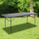 Noah 6' Rectangular Plastic Folding Event Table with Carrying Handle