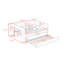 Lit plateforme double tapissier avec tablettes, bureau et lit gigogne-2027093066