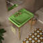 Console de lavabo 28 po avec meuble-lavabo mural en céramique-70335132-70335133