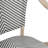 Damore All-Weather Commercial Paris Chairs with Arms and Metal Frame-682086257
