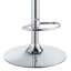 Tabouret de bar réglable gris et chrome
