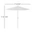 Parasol de Sunbrella 86,3 po Suniti-867391299