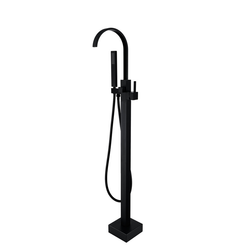 Freestanding Bathtub Faucet With Hand Shower, Build Dependable Metal Material