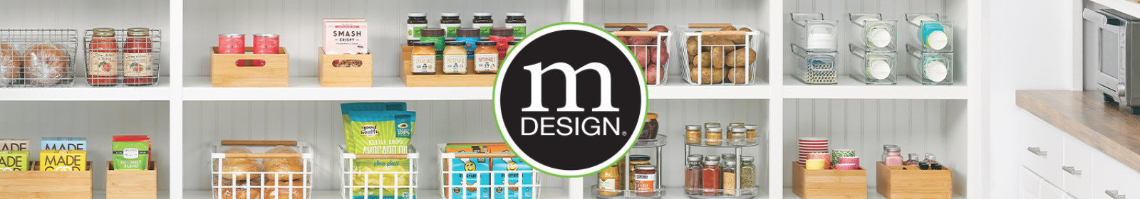 mDesign Plastic 3 Drawer Kitchen Storage Organizer Box, 4 Pack, Clear/Soft  Brass