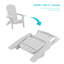 Chaise Adirondack pliante en plastique Shubhika-845593939