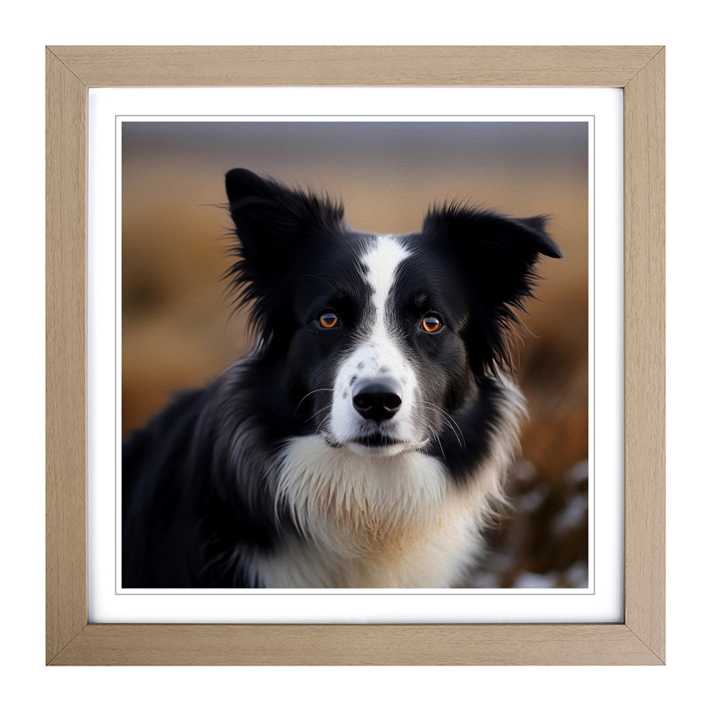 Single Picture Frame Print on Wood, Oak
