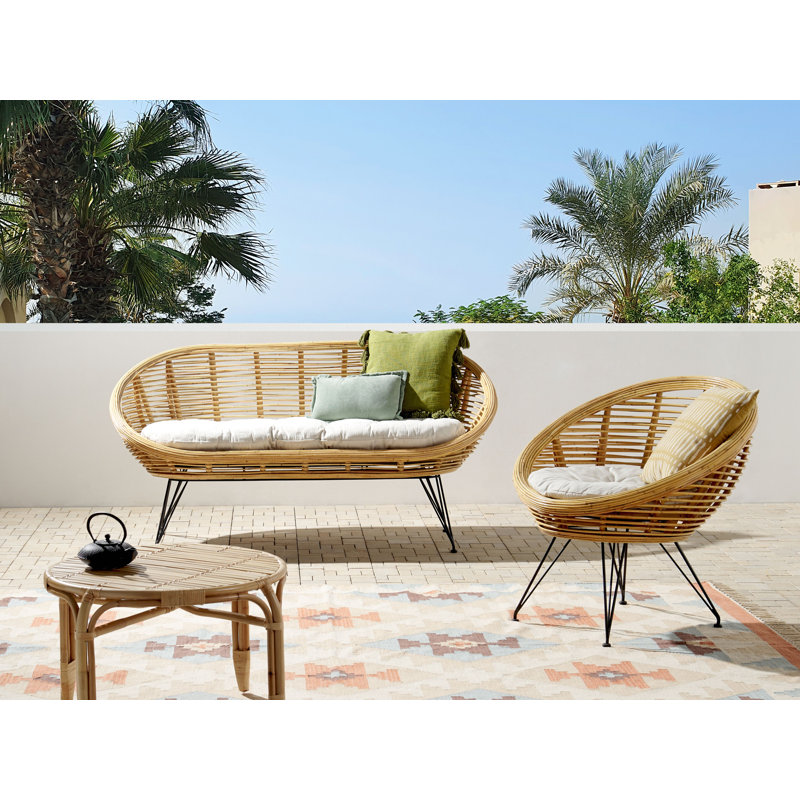 Amarette 3 - Person Garden Lounge Set with Cushions