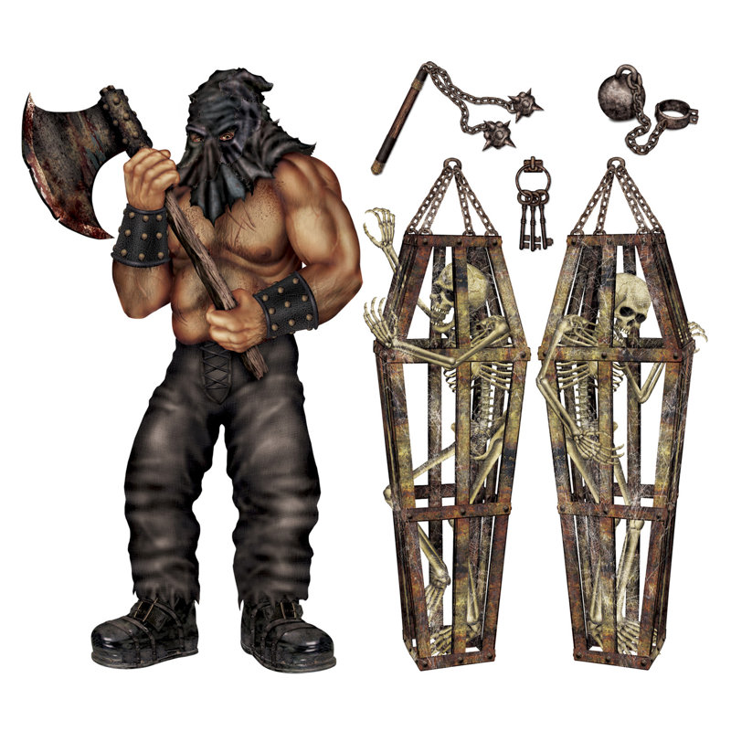 6 Piece Executioner and Skeleton Prop Set
