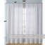 Rideaux Tillie Premium en dentelle ombrée douce et décorative, semi-transparents, à œillets, pour chambre et salon - Paquet de 2 panneaux (54 x 96 pouces de long, blanc)-286355480-286355483